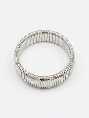 Silver plated 16mm snake bangle 3