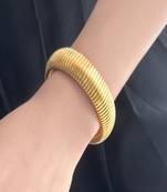 Gold plated 16mm snake bangle