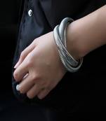 18k plated 12mm trio snake bangle