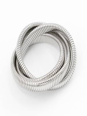18k plated 12mm trio snake bangle 2