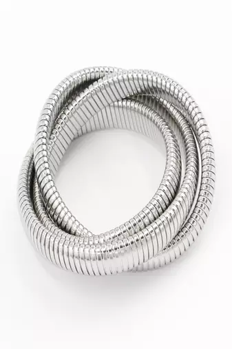 18k plated 12mm trio snake bangle