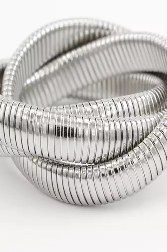 18k plated 12mm trio snake bangle