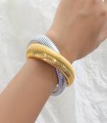 18k plated 16mm duo snake bangle