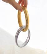 18k plated 12mm duo snake bangle