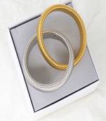 18k plated 10mm duo snake bangle