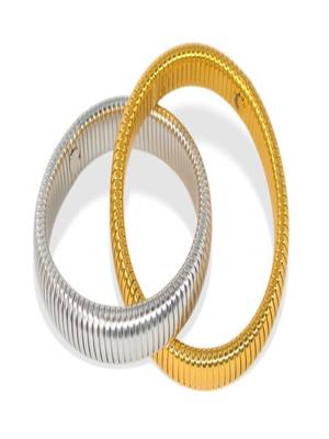 18k plated 10mm duo snake bangle 2