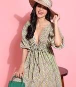 Stylish Above-Knee Women's Western Dress Ideal for Casual Everyday Wear