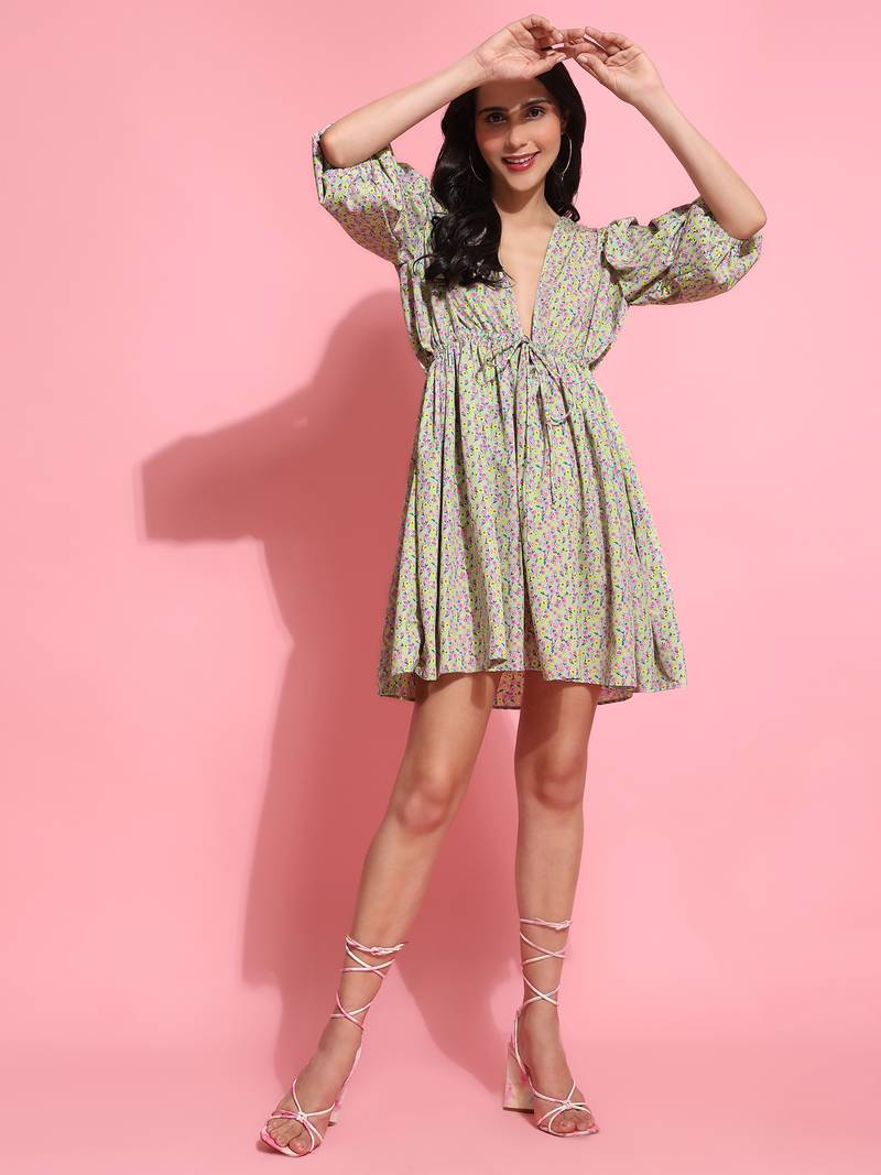 Stylish Above-Knee Women's Western Dress Ideal for Casual Everyday Wear