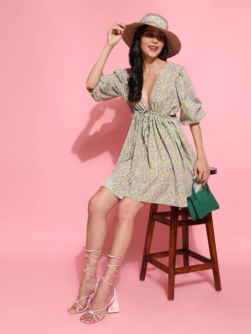 Stylish Above-Knee Women's Western Dress Ideal for Casual Everyday Wear