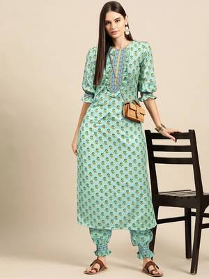 Fashion petals digital print smoking work kurti pair 1