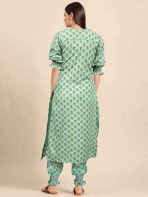 Fashion petals digital print smoking work kurti pair 3