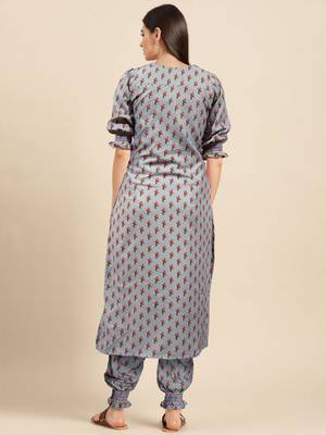 Fashion petals digital print smoking work kurti pair 3