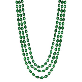 3 Layered Traditional Gold Plated Dulha Moti Mala Maharaja Haar/Groom Necklace For Men  4