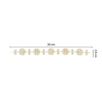 Traditional Floral Kundan Pearl Sheeshphool Matha Patti Sheeshpatti For Women/Girls  4
