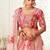 HYPNOTIZING PINK ZARI, SEQUINS AND THREAD EMBROIDERED DESIGNER NET FABRIC LEHENGA CHOLI