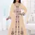 Beige color Full Sleeves Handmade Moroccan Kaftan