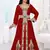 Maroon color Full Sleeves Handmade Moroccan Kaftan 