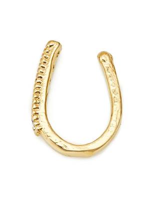 Party allure clip on nose stud or nose clip gold plated with american diamond nose ring 4