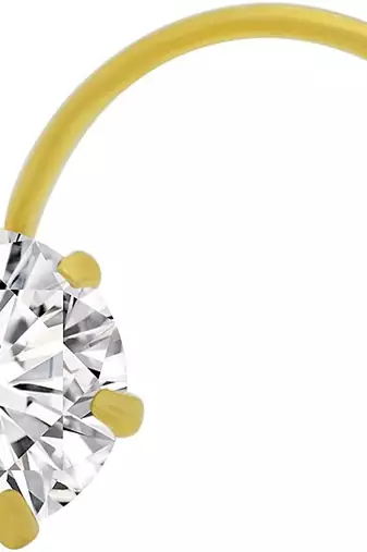 Designer premium diamond floral nosering nosepin for women