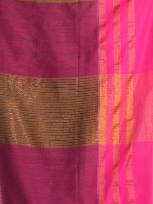 Mustard cotton saree with zari border 4