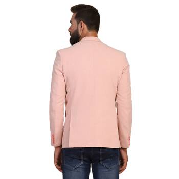 Tahvo men suede peach blazer 2