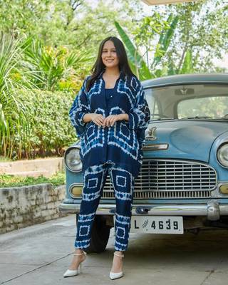 Musline floral printed co-ord set 1