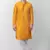 Yellow cotton fabric smart sequins work festive wear indian traditional look men's kurta