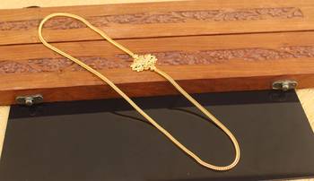 Designer gold plated cz moppu chain 1