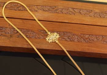 Designer gold plated cz moppu chain 2