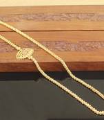 Designer gold plated cz moppu chain