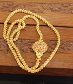 Designer gold plated cz moppu chain