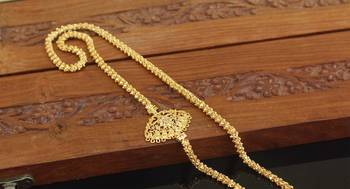 Designer gold plated cz moppu chain 2