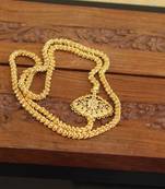 Designer gold plated cz moppu chain
