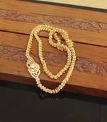 Designer gold plated cz moppu chain
