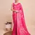 Pink Weaving Copper Jari Handloom Silk Ethnic Ceremonial Saree For Rich Looks