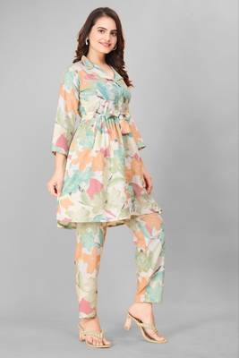 Rayon floral print co-ord set 2