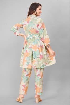 Rayon floral print co-ord set 3