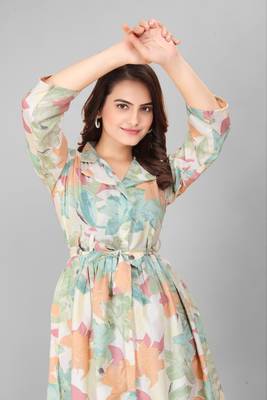 Rayon floral print co-ord set 4