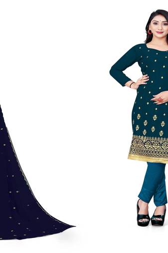 Manvaa women's unstitched dress material combo 