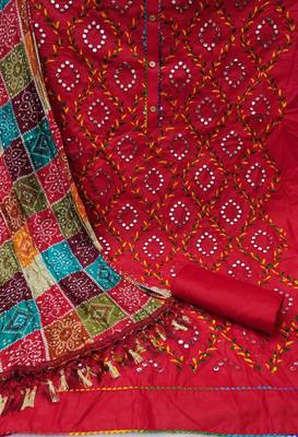 Manvaa women's dress material combo 4