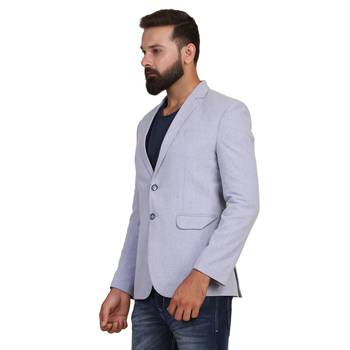 Tahvo men suede blue blazer 3