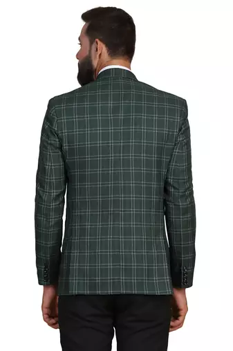 Tahvo men tweed green check blazer