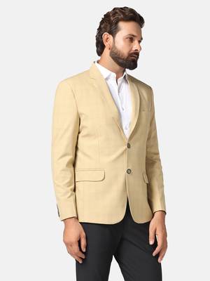 men beige checks blazer 3