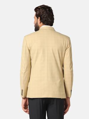 men beige checks blazer 4