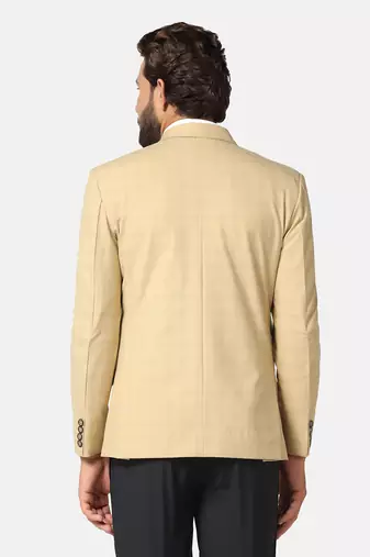 men beige checks blazer