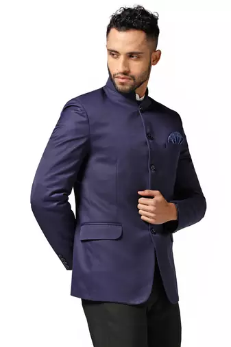 Tahvo men blue bandhgala blazer