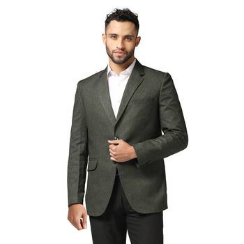 Tahvo men green suede blazer 1