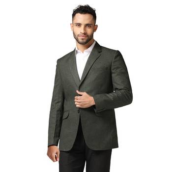 Tahvo men green suede blazer 2