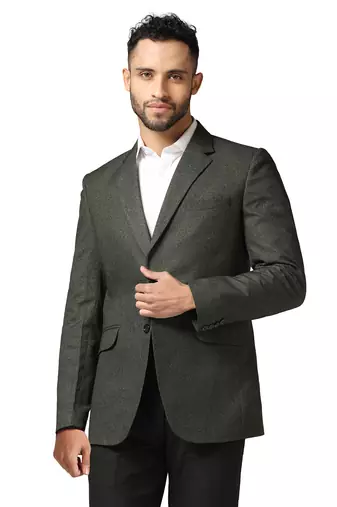 Tahvo men green suede blazer