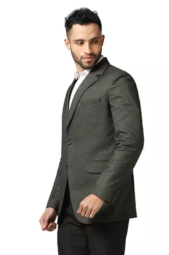 Tahvo men green suede blazer
